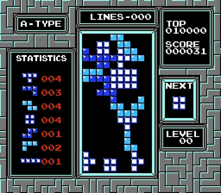 Тетрис: ноль линий, скорая смерть